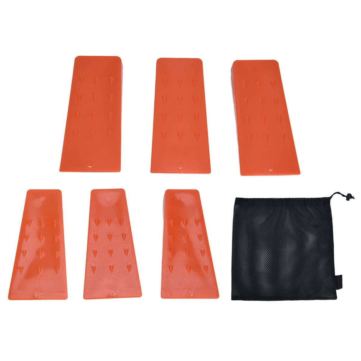 6pcs Chainsaw Wedges Increasing Friction Red Durable Plastic Tree Cutting Supplies for Woodworking