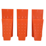 6pcs Chainsaw Wedges Increasing Friction Red Durable Plastic Tree Cutting Supplies for Woodworking - Front View