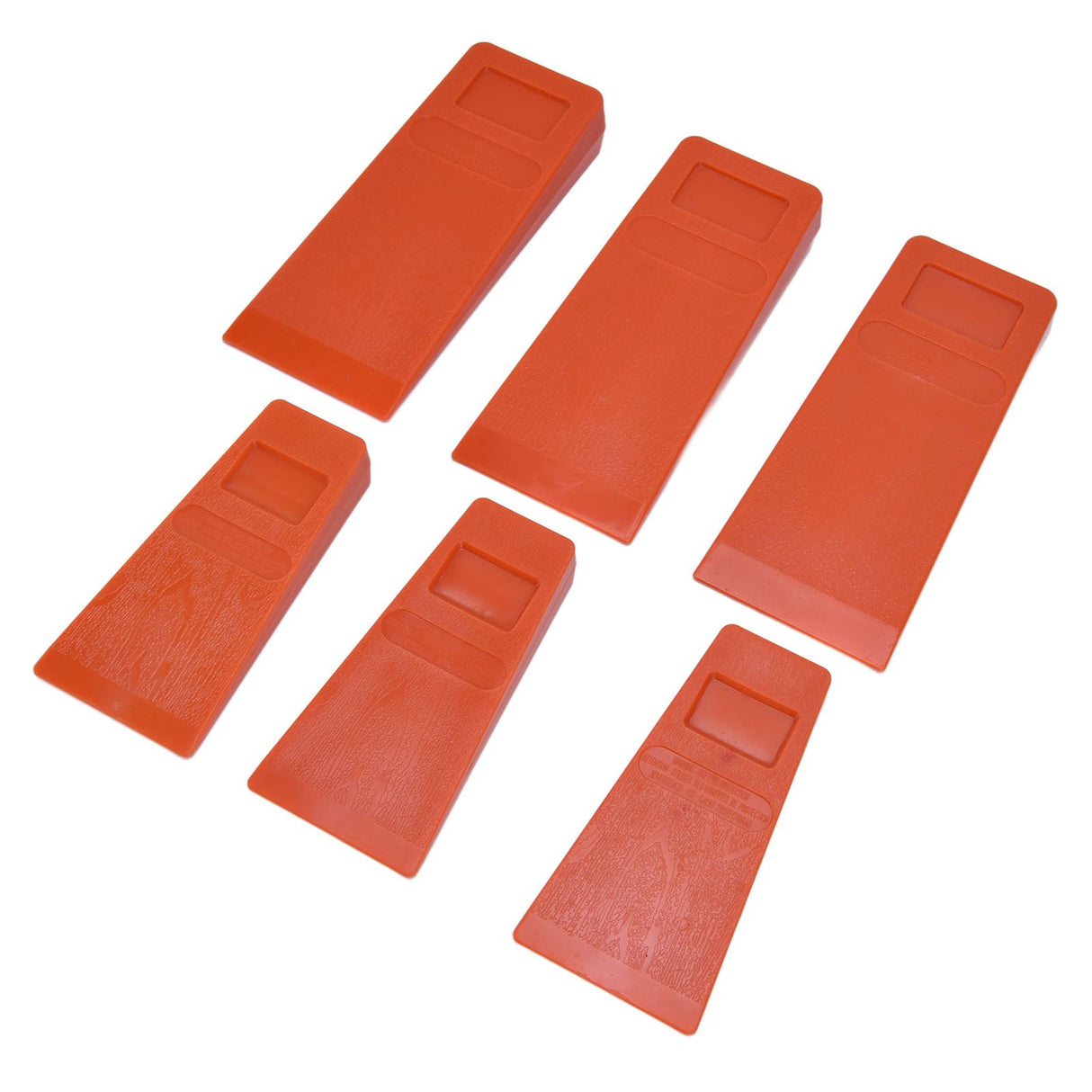 6pcs Chainsaw Wedges Increasing Friction Red Durable Plastic Tree Cutting Supplies for Woodworking