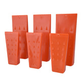 6pcs Chainsaw Wedges Increasing Friction Red Durable Plastic Tree Cutting Supplies for Woodworking - Close-Up Angle