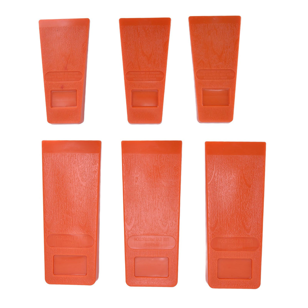 6pcs Chainsaw Wedges Increasing Friction Red Durable Plastic Tree Cutting Supplies for Woodworking
