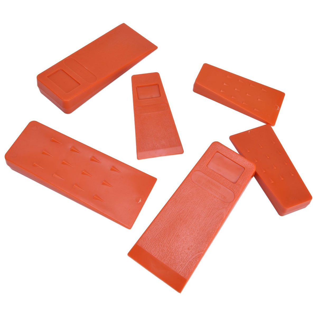 6pcs Chainsaw Wedges Increasing Friction Red Durable Plastic Tree Cutting Supplies for Woodworking