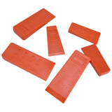 6pcs Chainsaw Wedges Increasing Friction Red Durable Plastic Tree Cutting Supplies for Woodworking