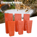 6pcs Chainsaw Wedges Increasing Friction Red Durable Plastic Tree Cutting Supplies for Woodworking - Extra Image