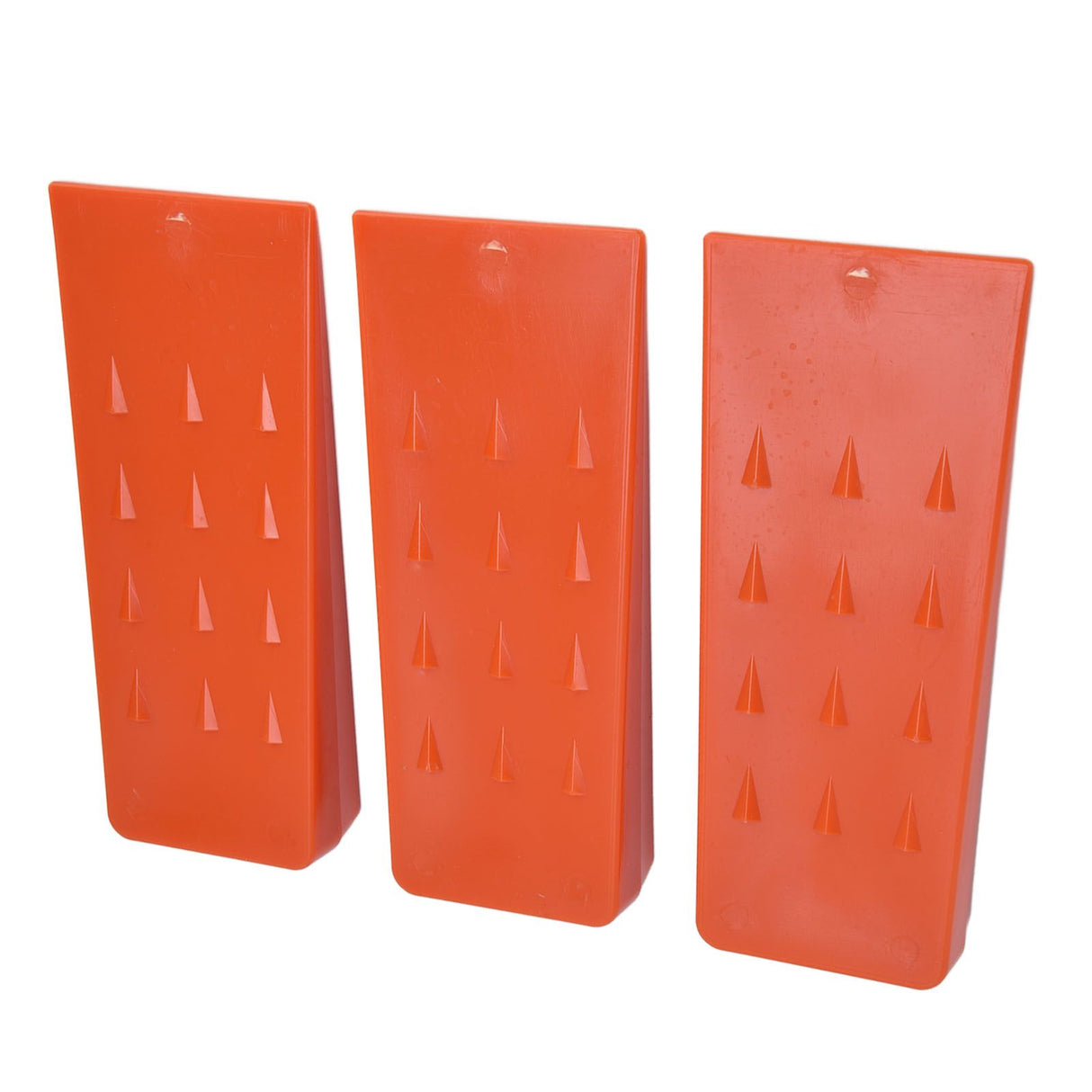 3pcs 8in Felling Wedges Spiked Plastic Safe Logging Tools for Chainsaws Tree Cutting