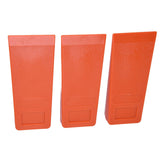 3pcs 8in Felling Wedges Spiked Plastic Safe Logging Tools for Chainsaws Tree Cutting - Low Angle