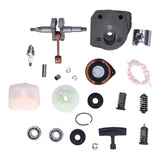 Cylinder Piston Assembly Oil Seal Crankshaft Spark Plug Kit 537253002 Replacement for Husqvarna 340 345 350 Chain Saw