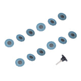 31PCS 2in/5cm Flat Flap Disc 40/60/80 Grits Blue Zirconia Alumina for Grinding Blending Sanding - Low Angle