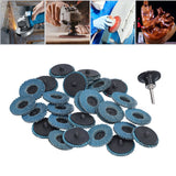 31PCS 2in/5cm Flat Flap Disc 40/60/80 Grits Blue Zirconia Alumina for Grinding Blending Sanding - Extra Image