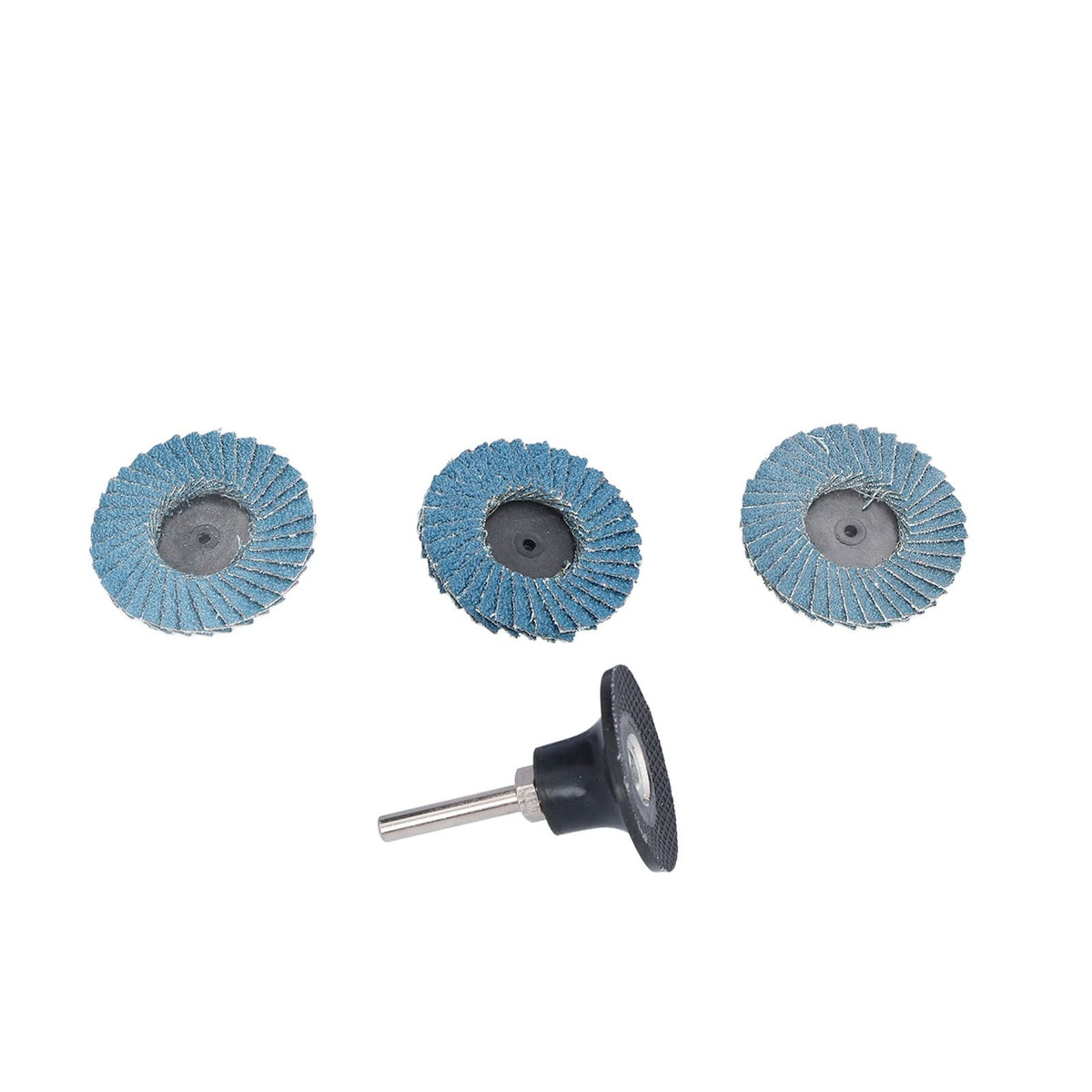 31PCS 2in/5cm Flat Flap Disc 40/60/80 Grits Blue Zirconia Alumina for Grinding Blending Sanding