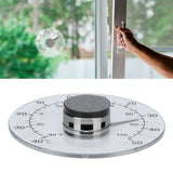 Outdoor Thermometer Adhesive Transparent Waterproof Door Window Temperature Meter for Farm Home