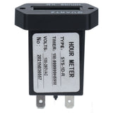 Industrial Time Counter Stable High Accuracy Digital Display Timer With Rubber Ring for Generator Excavator Lawn Mower - Close-Up Angle