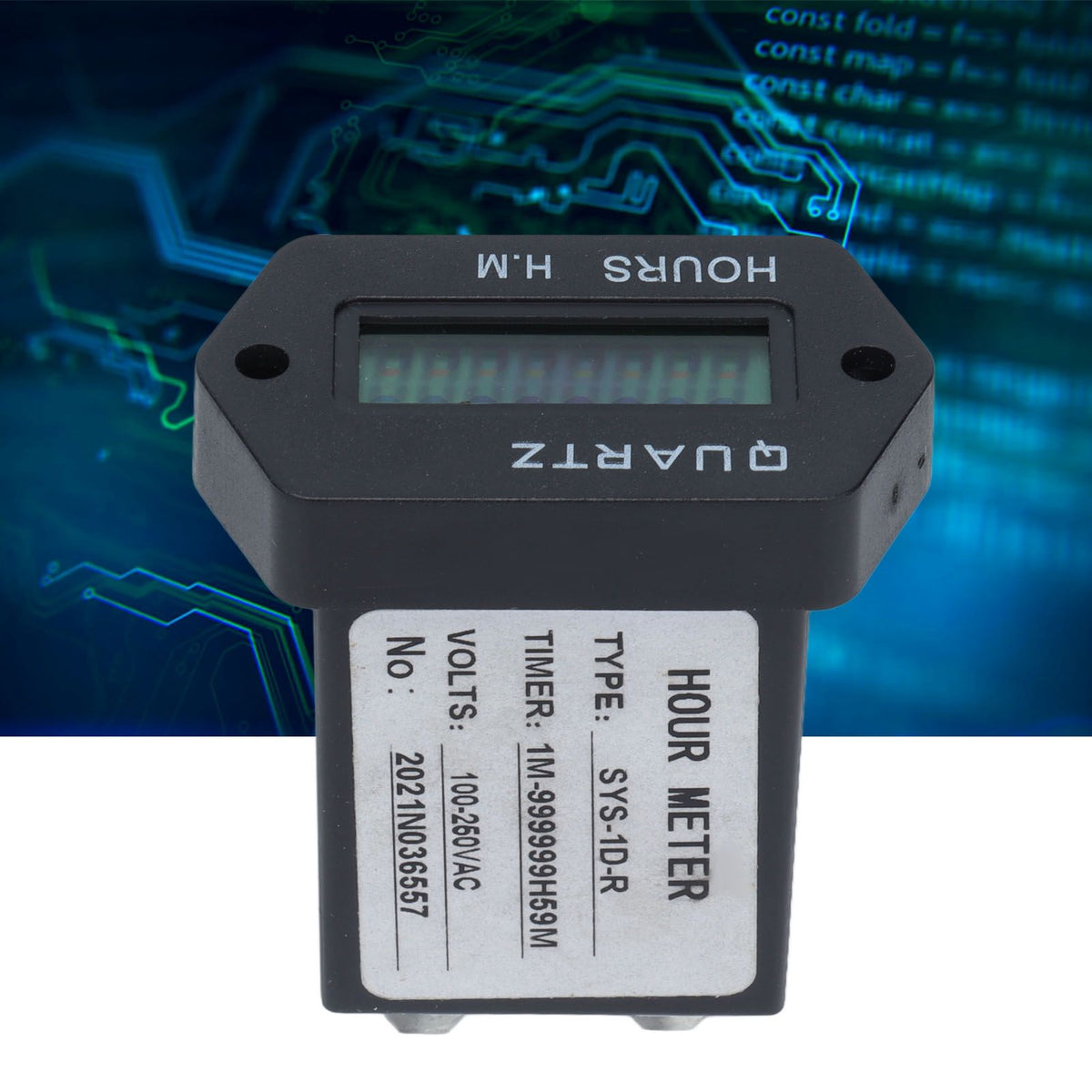 Industrial Time Counter Stable High Accuracy Digital Display Timer With Rubber Ring for Generator Excavator Lawn Mower