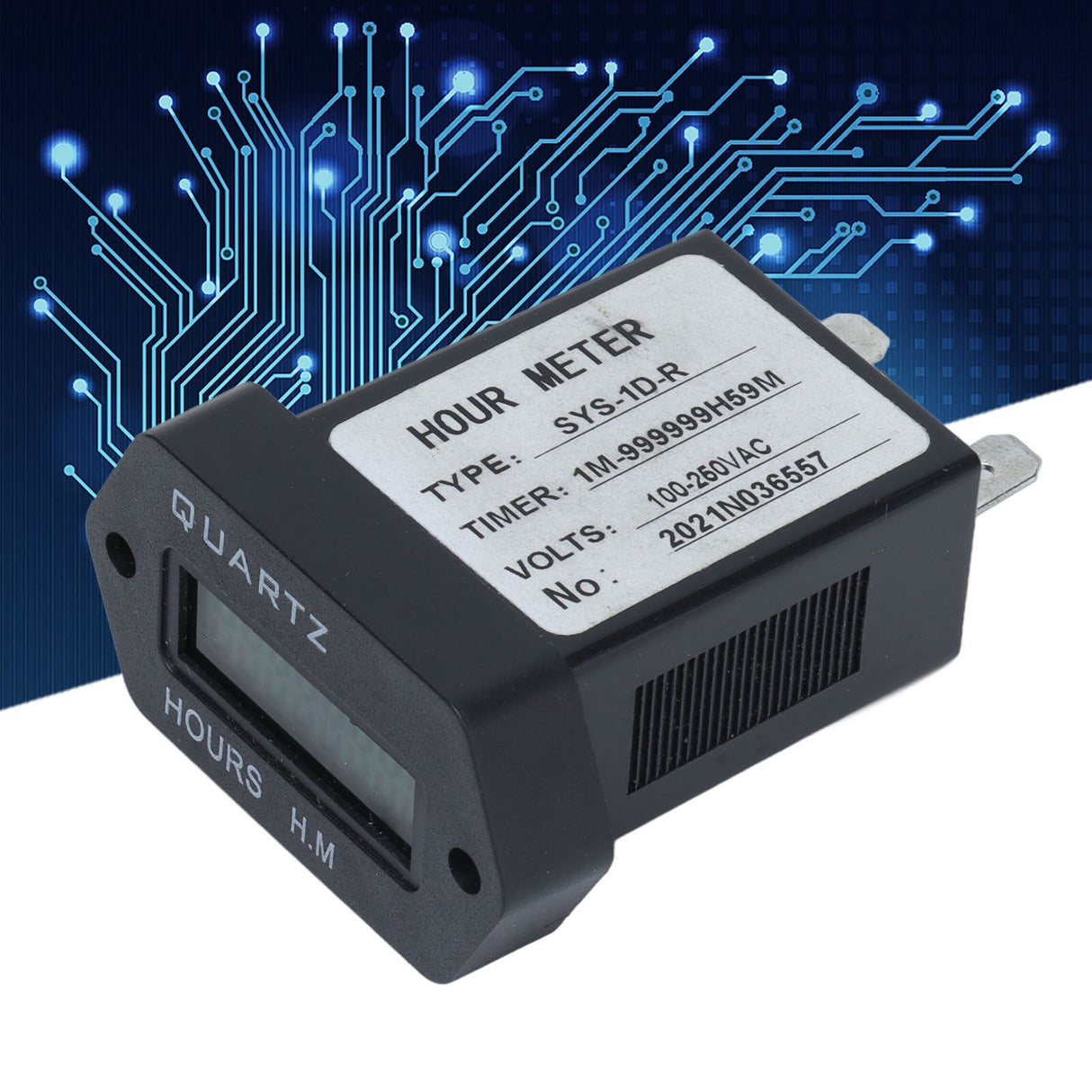 Industrial Time Counter Stable High Accuracy Digital Display Timer With Rubber Ring for Generator Excavator Lawn Mower