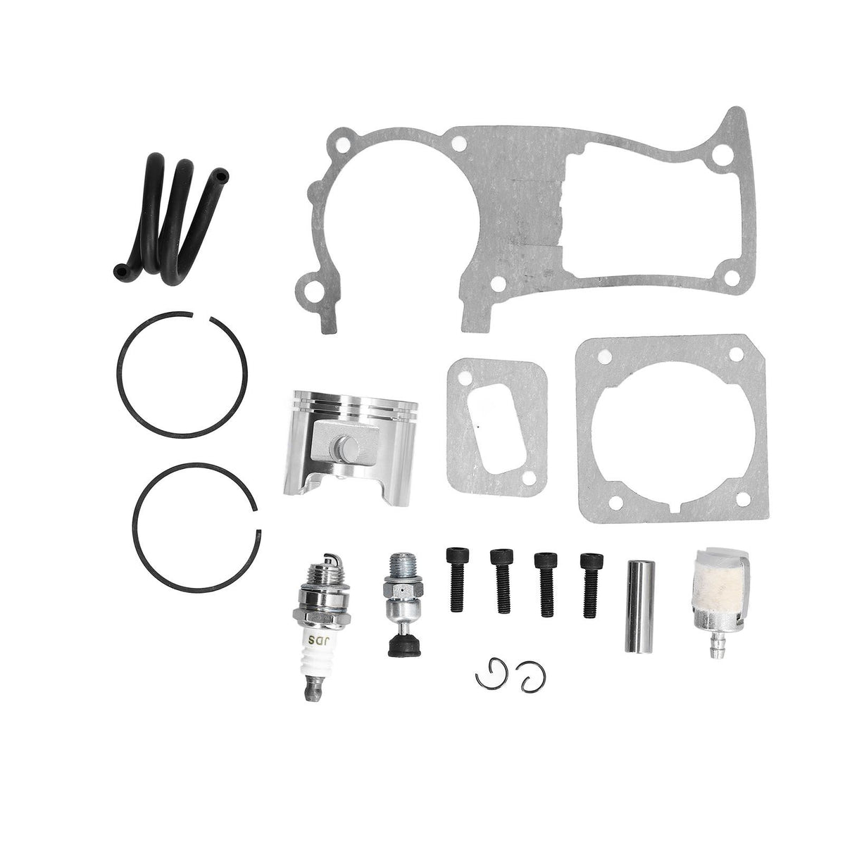 Cylinder Piston Kit Cylinder Piston Pressure Reducing Valve Paper Pad 45mm for Husqvarna 350 353