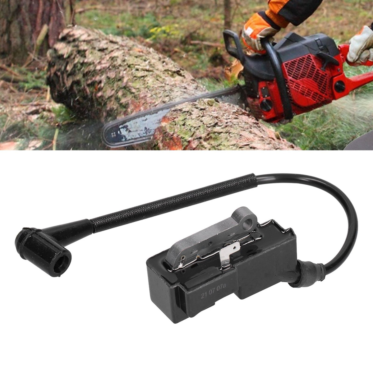Chainsaw Ignition Coil Replacement Garden Tools Accessory for Husqvarna 340 345 350 353 357 385 390 544 04 75 02