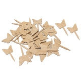30PCS Plant Label Wood Plant Tag Eco Friendly Garden Flower Potted Plant Sign for Greenhouse - Close-Up Angle