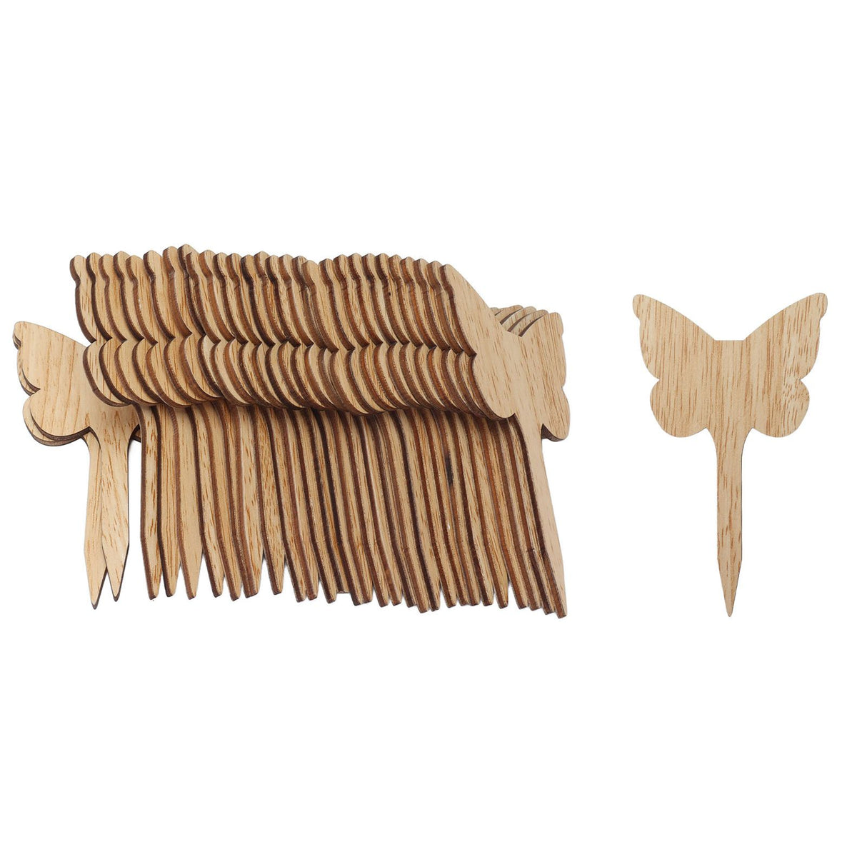 30PCS Plant Label Wood Plant Tag Eco Friendly Garden Flower Potted Plant Sign for Greenhouse