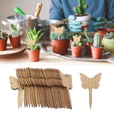 30PCS Plant Label Wood Plant Tag Eco Friendly Garden Flower Potted Plant Sign for Greenhouse - Extra Image