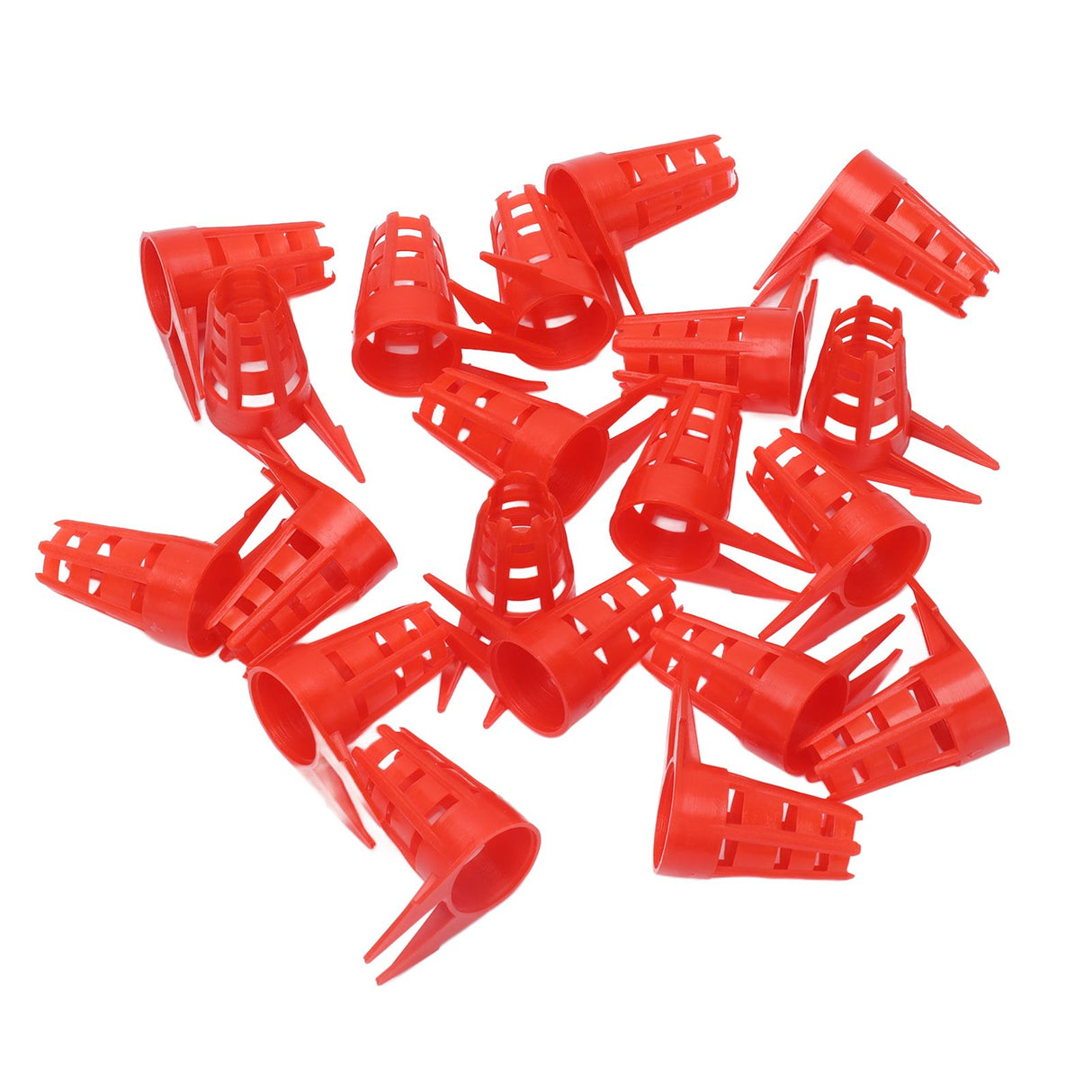 20pcs Queen Bee Cages Small Plastic Protective Safe Bee Cells Cover for Beekeeping Equipment