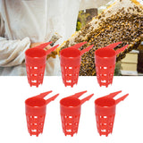 20pcs Queen Bee Cages Small Plastic Protective Safe Bee Cells Cover for Beekeeping Equipment