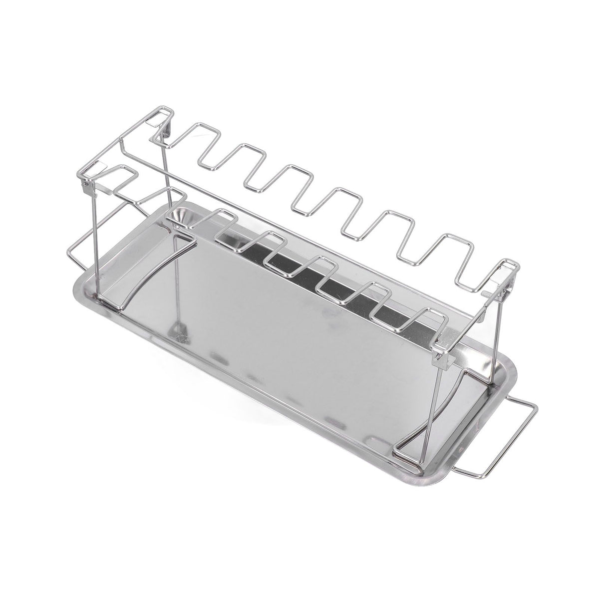 Chicken Wing Leg Rack Stainless Steel Foldable BBQ Rack Portable Grill Holder for Outdoor