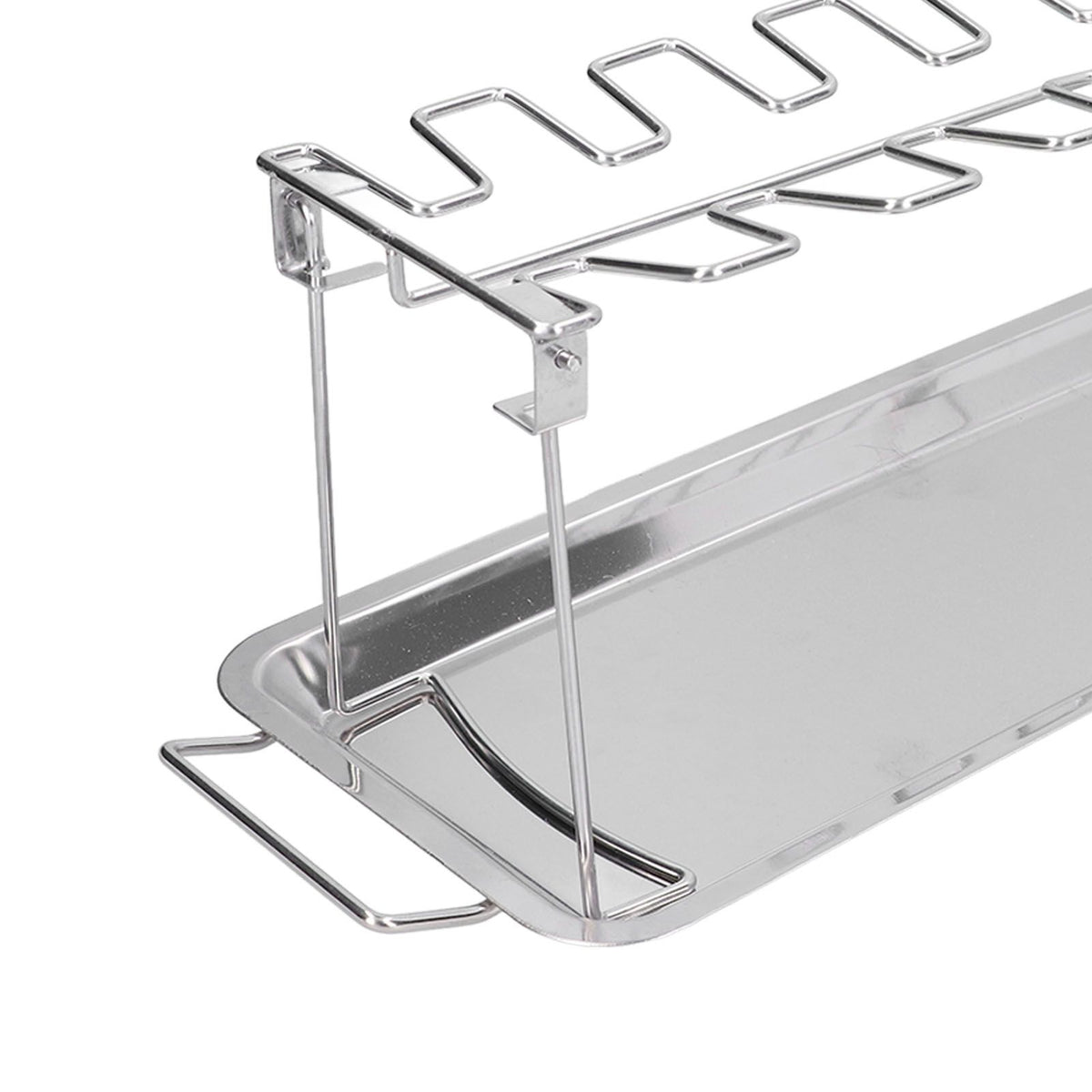 Chicken Wing Leg Rack Stainless Steel Foldable BBQ Rack Portable Grill Holder for Outdoor