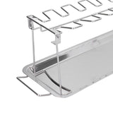 Chicken Wing Leg Rack Stainless Steel Foldable BBQ Rack Portable Grill Holder for Outdoor
