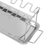 Chicken Wing Leg Rack Stainless Steel Foldable BBQ Rack Portable Grill Holder for Outdoor