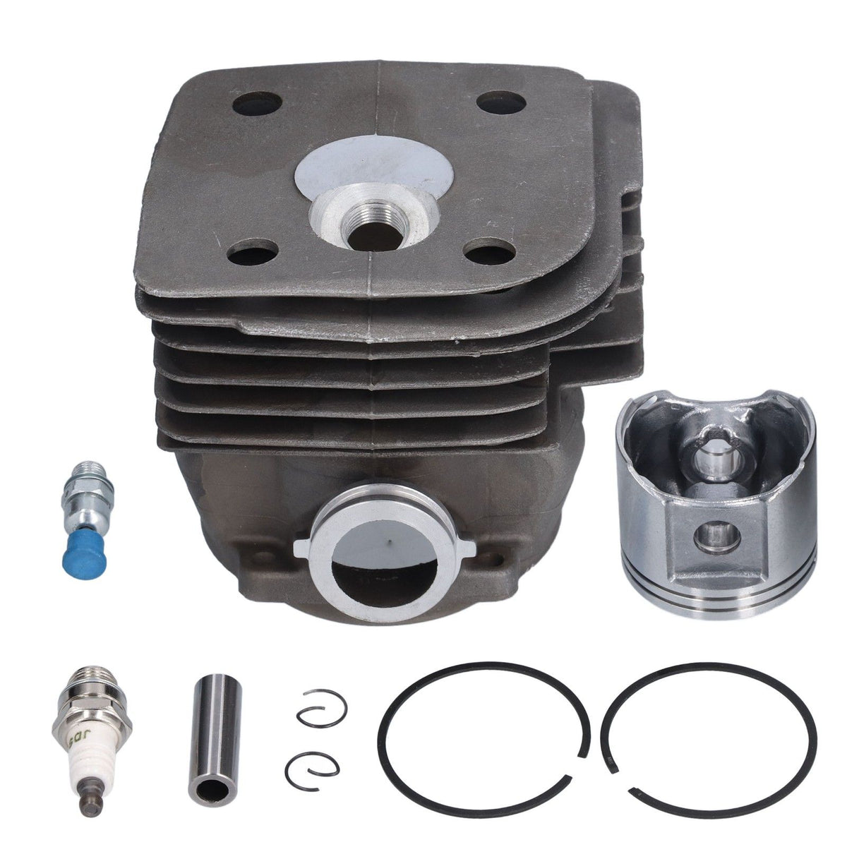 55MM Cylinder Piston Assembly with Spark Plug Pressure Reducing Valve for Husqvarna 385 390 for Jonsered 2186 2188Nikasil