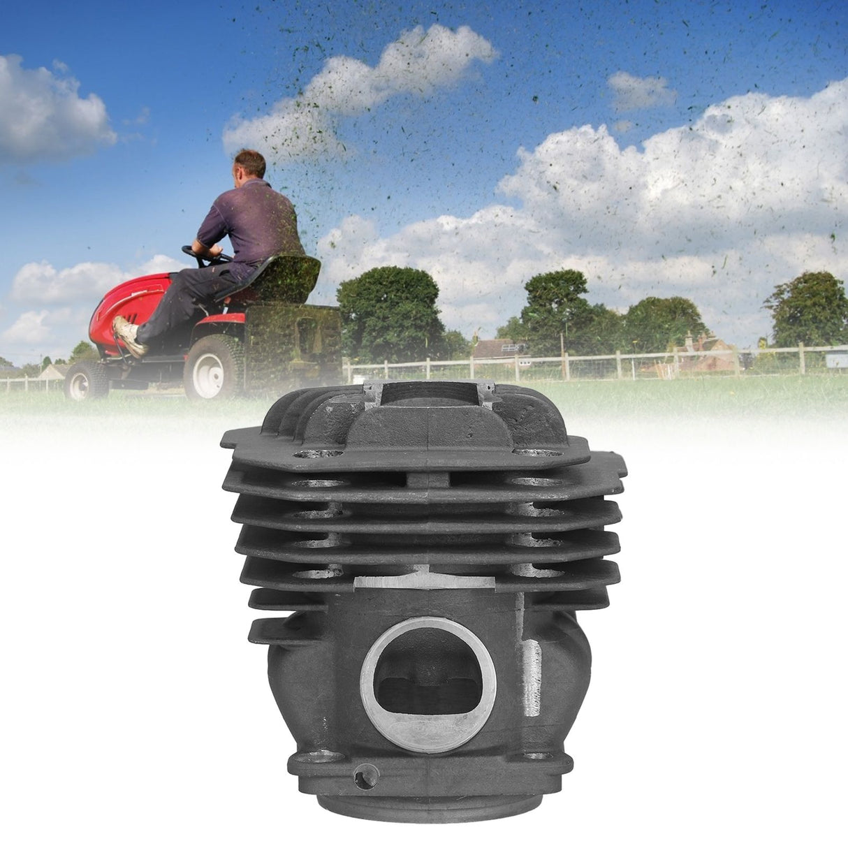48MM Cylinder Piston Garden Tools Accessories for Oleo‑Mac 956‑156 Emak 395023 Chainsaw