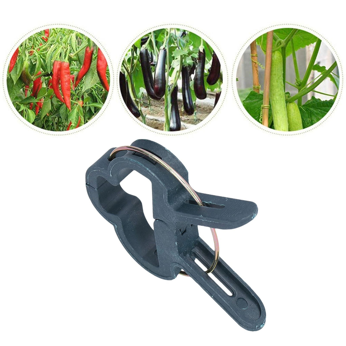 100PCS Plant Support Clip Plant Clamp Garden Binding Clip Grafting Tools for GreenhouseS