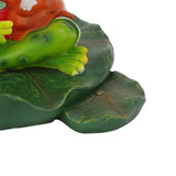 Floating Frog Statue Cute Resin Frog Sculpture Garden Ornament for Outdoor Pond Decoration