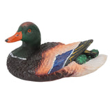 Simulation Water Floating Duck Sculpture Ornament Synthetic Resin Artware Fountain Pond Decoration - Front View