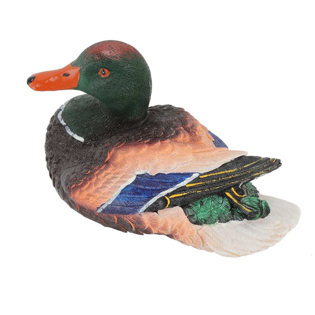 Simulation Water Floating Duck Sculpture Ornament Synthetic Resin Artware Fountain Pond Decoration