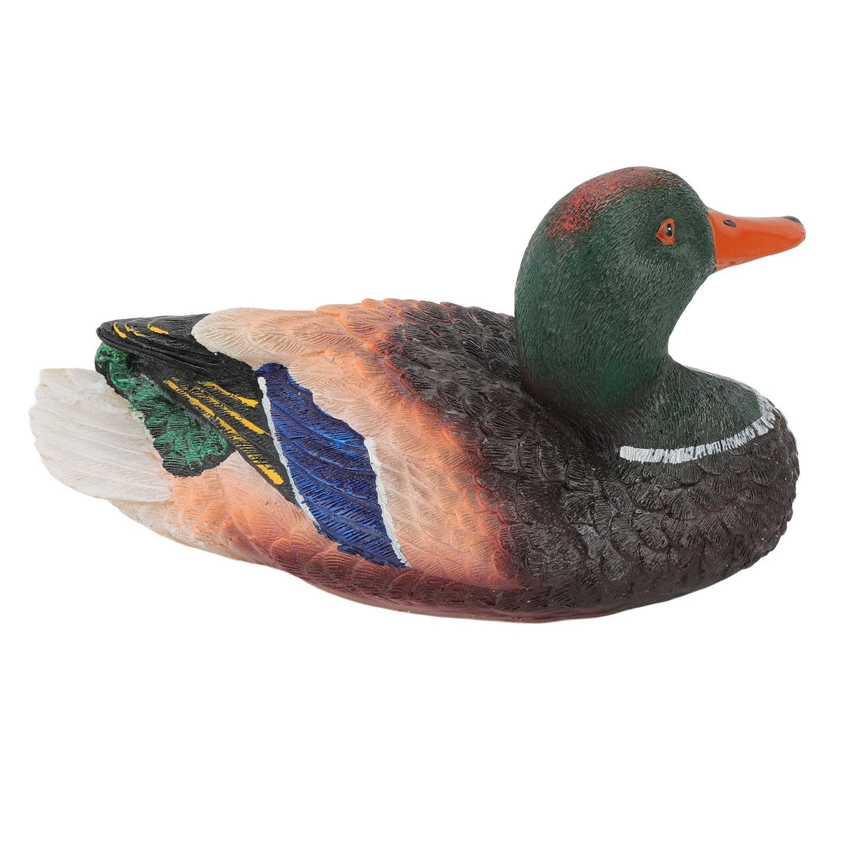 Simulation Water Floating Duck Sculpture Ornament Synthetic Resin Artware Fountain Pond Decoration