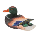 Simulation Water Floating Duck Sculpture Ornament Synthetic Resin Artware Fountain Pond Decoration - Low Angle