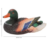 Simulation Water Floating Duck Sculpture Ornament Synthetic Resin Artware Fountain Pond Decoration