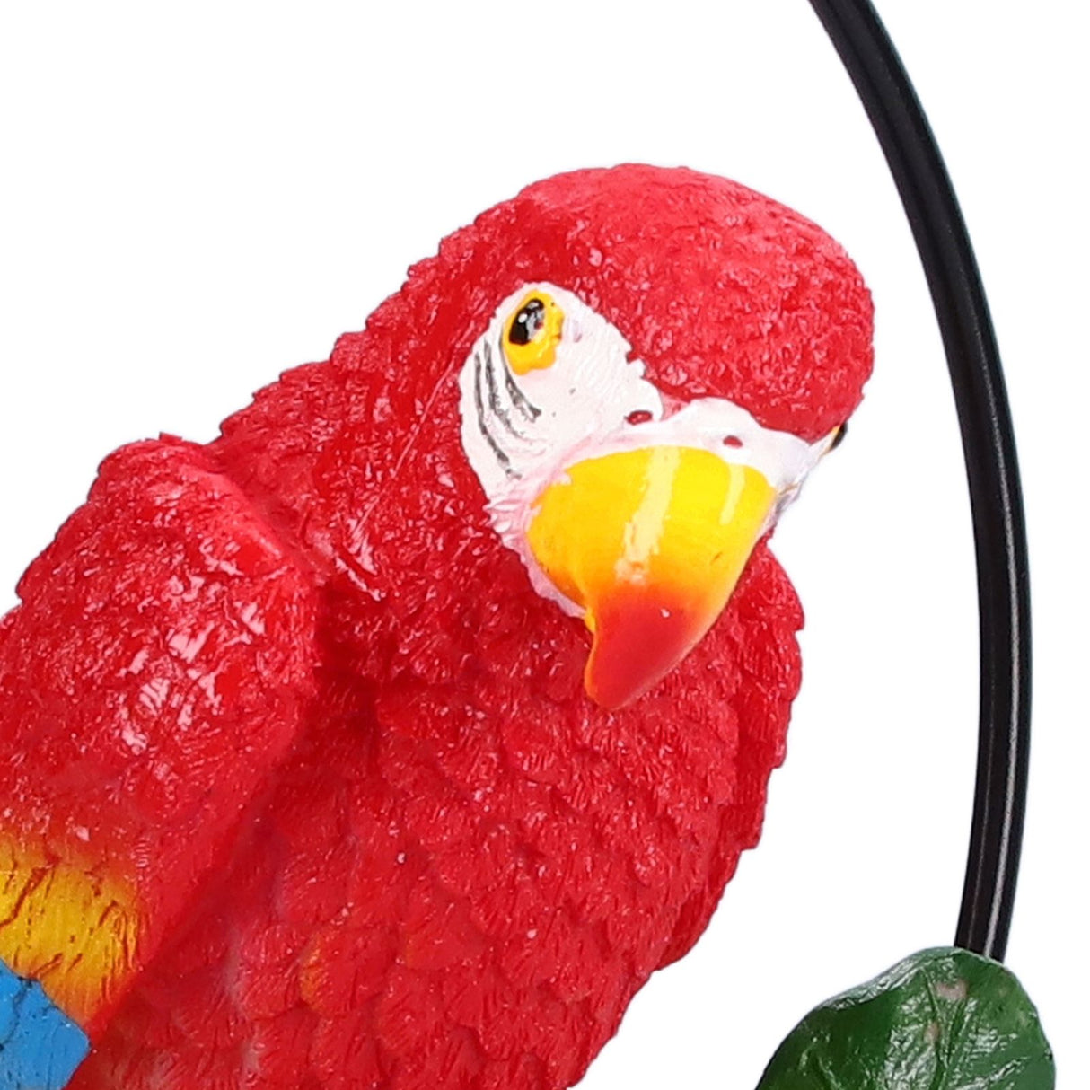 Macaw Garden Pendant Synthetic Resin Hanging Ring Parrots Sculpture for Pathway Yard Patio Lawn