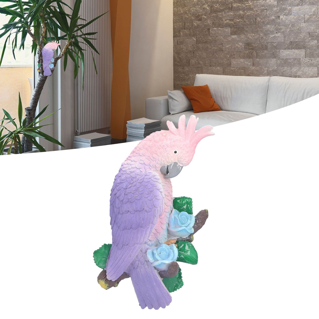 Artificial Bird Exquisite Appearance Fine Workmanship Environmental Friendly Garden Ornaments
