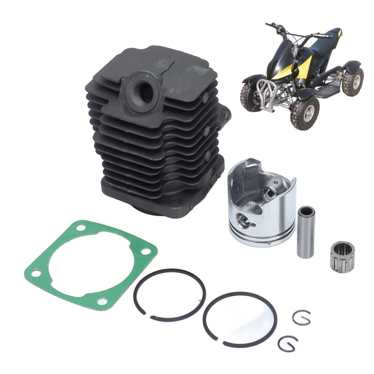 Engine Cylinder Head Assembly for 49CC(44‑6) 47CC(40‑6) Engine 2 Stroke Mini Dirt Bike
