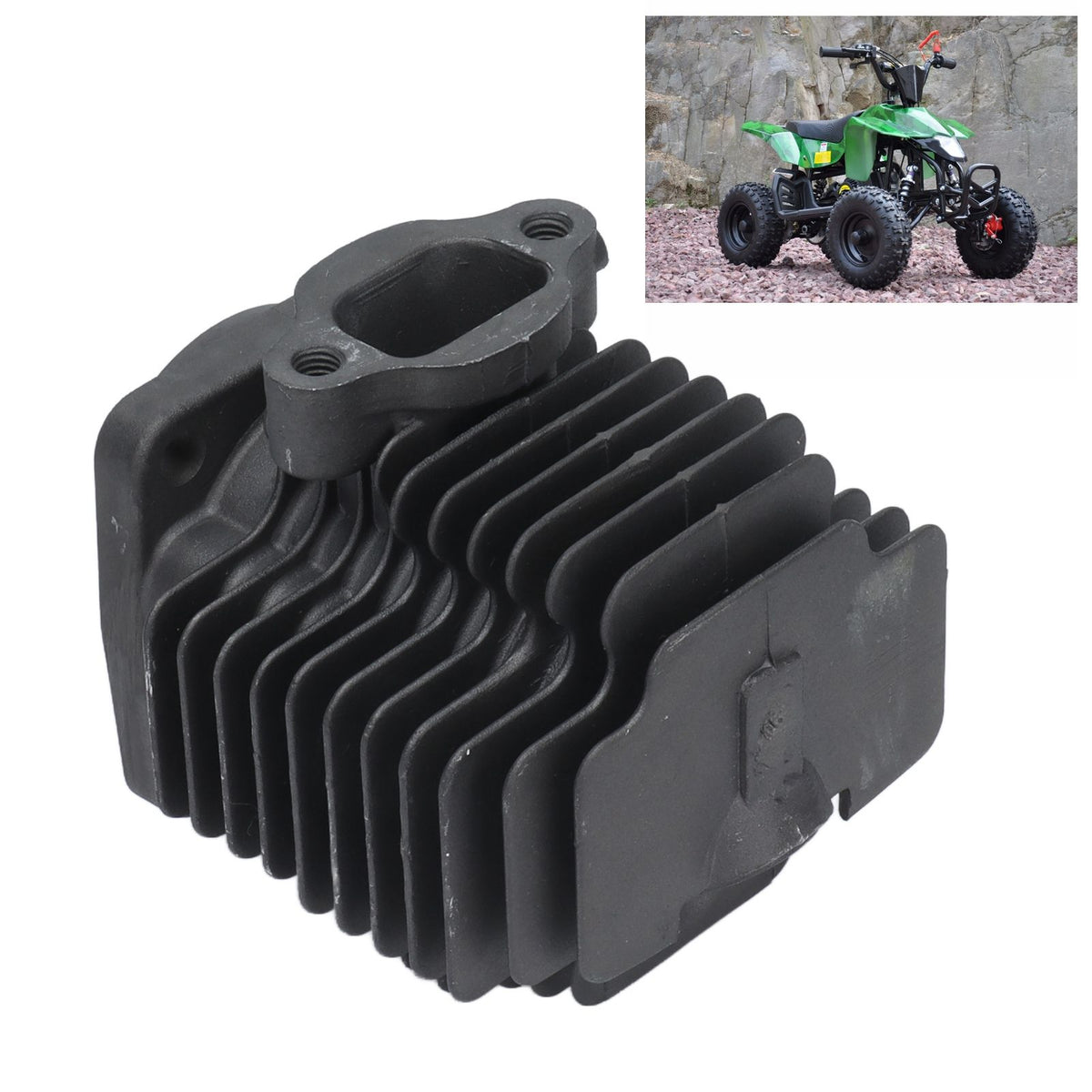 Engine Cylinder Head Assembly for 49CC(44‑6) 47CC(40‑6) Engine 2 Stroke Mini Dirt Bike