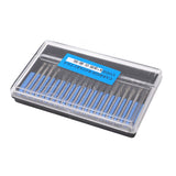20pcs Rotary Burr Set 3mm Shank Tungsten Steel for Woodworking Carving Polishing Grinding - Side View