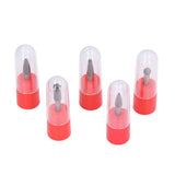 5Pcs 6x8mm Tungsten Steel Burr Files Rotating Grinding Burrs Set for Woodworking Carving Polishing