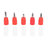 5Pcs 6x8mm Tungsten Steel Burr Files Rotating Grinding Burrs Set for Woodworking Carving Polishing