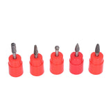 5Pcs 6x8mm Tungsten Steel Burr Files Rotating Grinding Burrs Set for Woodworking Carving Polishing