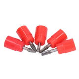 5Pcs 6x8mm Tungsten Steel Burr Files Rotating Grinding Burrs Set for Woodworking Carving Polishing