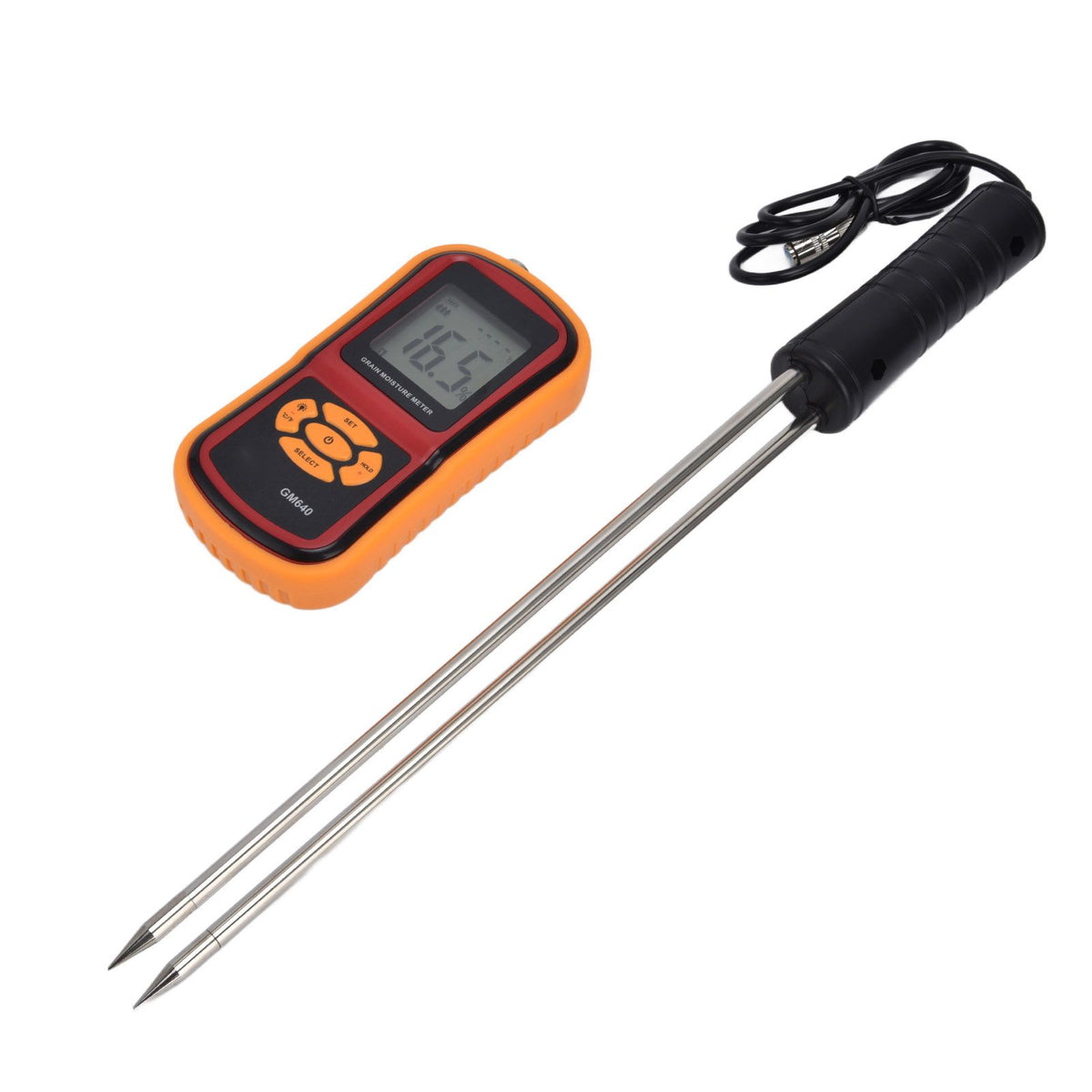 Digital Moisture Detector Portable Grain Moisture Meter LCD Hygrometer Humidity Tester for Wheat Corn Rice