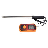 Digital Moisture Detector Portable Grain Moisture Meter LCD Hygrometer Humidity Tester for Wheat Corn Rice - 45-Degree Angle