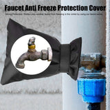 Outdoor Faucet Frost Protection Cover Waterproof Faucet Anti Freeze Protection CoverBlack 15x21cm Hook and Loop - Extra Image